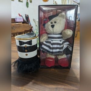 Limited Edition Alice and Olivia Starbucks plush near and mug set